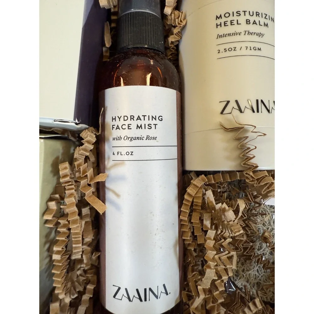 Zaaina Conscious Beauty Birthday Box‎ Soap Face Mist Face Serum Lip Balm New